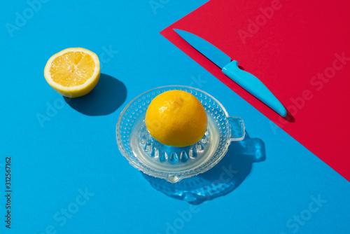 lemon on a squeezer