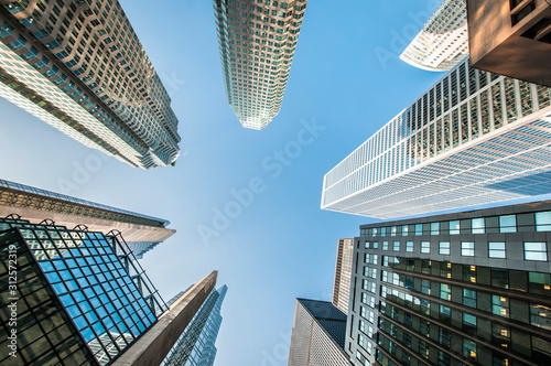 Modern skyscrapers in downtown Toronto 