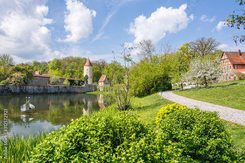 Stadtmauer, Dinkelsbühl, Deutschland