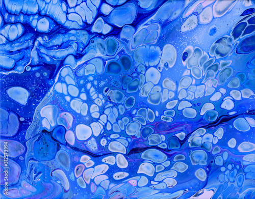 Acrylic pour painting photo