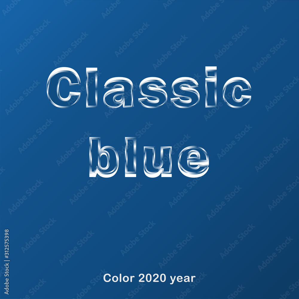 Classic blue example, trend of the year 2020, banner for web sites Classic blue example, trend of the year 2020, banner for web sites
