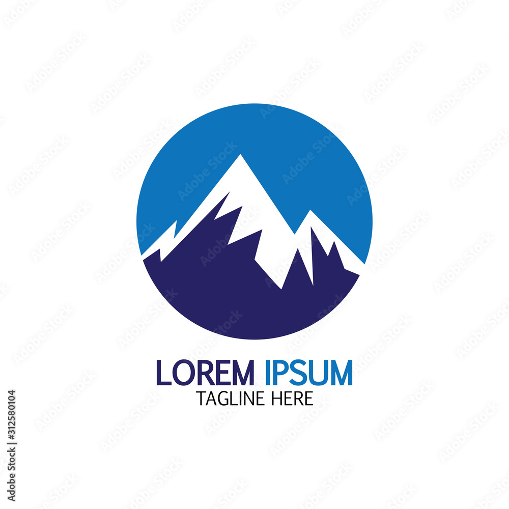 Obraz premium Mountain icon Logo