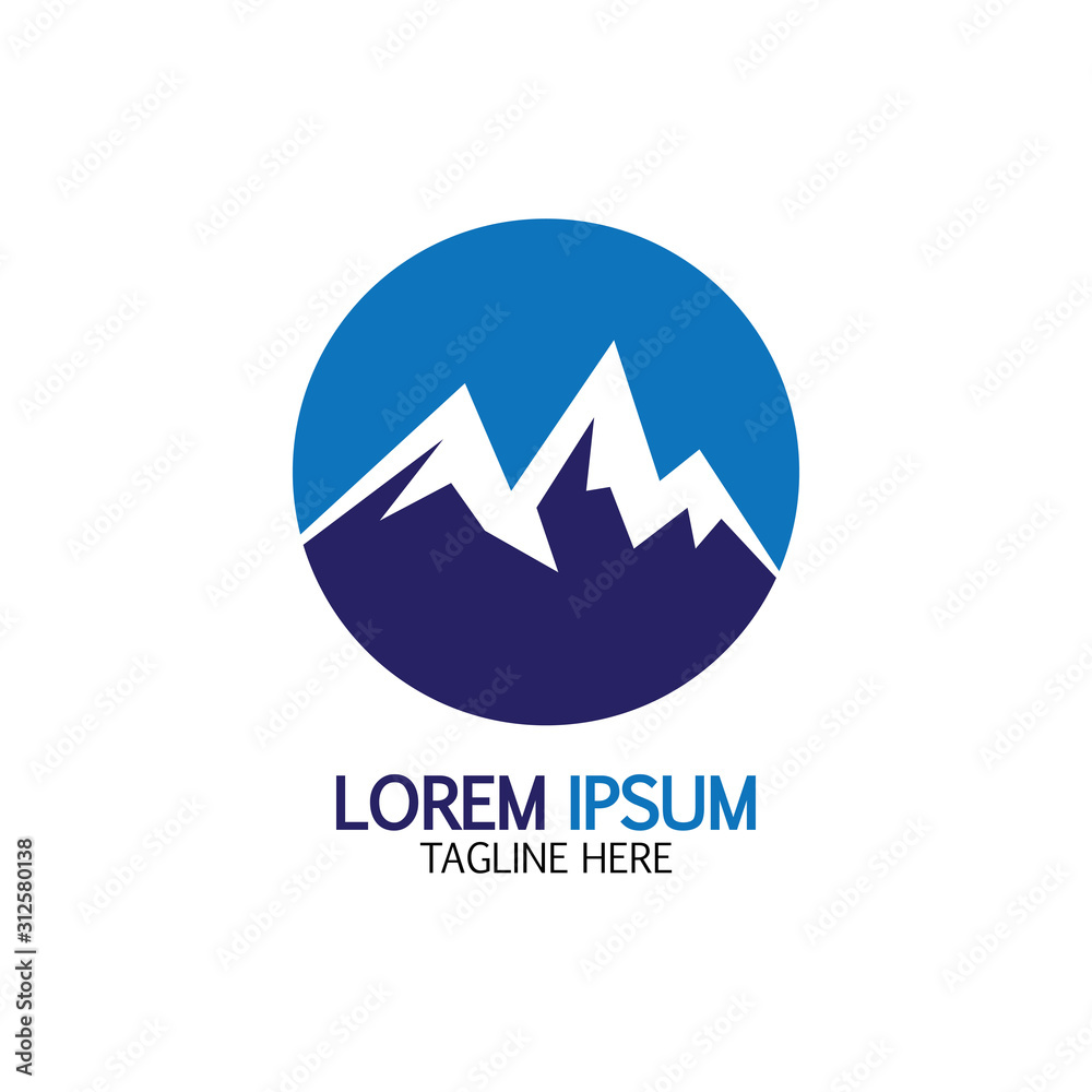 Obraz premium Mountain icon Logo