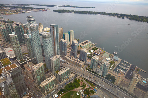 Cityscape of Toronto from CN Tower  Toronto  Canada