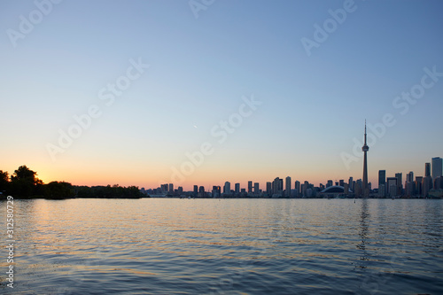 Skyline of Toronto with the iconic CN Tower, Ontario, Canada