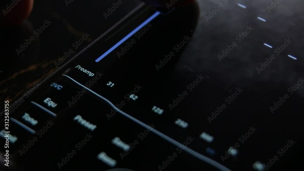 Close up of moving graphical charts and elements on screen Close up of moving graphical charts and elements on screen