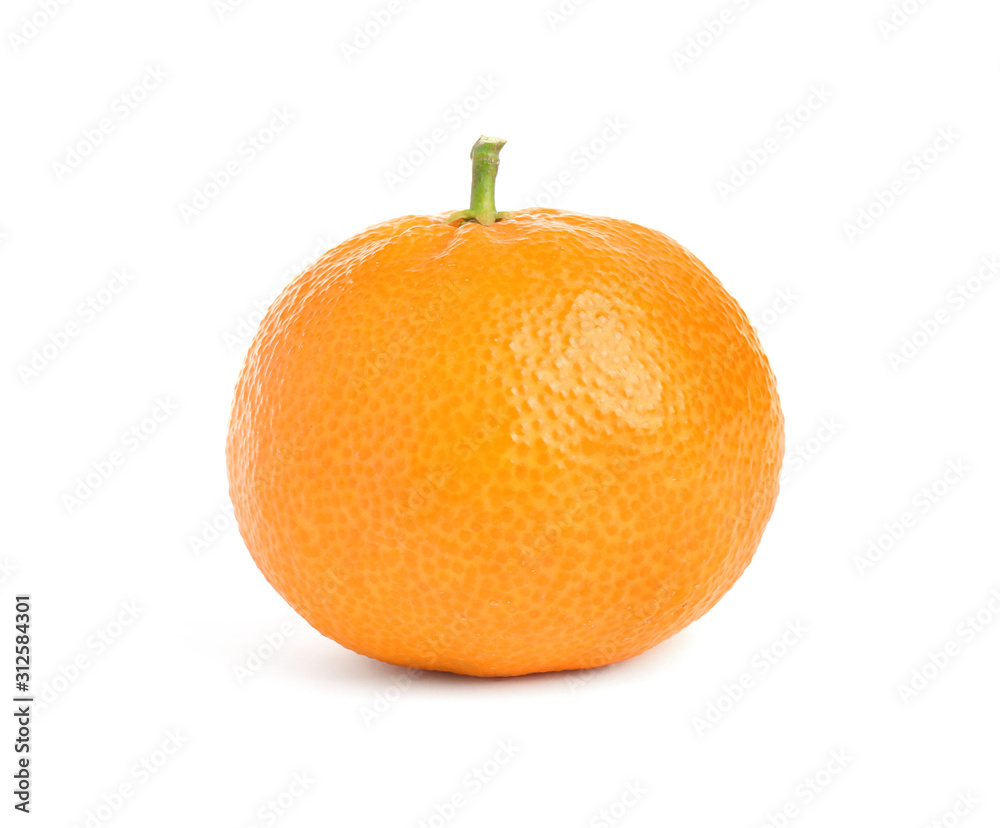 Fresh ripe juicy tangerine isolated on white Fresh ripe juicy tangerine isolated on white
