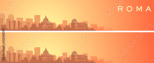 Rome Beautiful Skyline Scenery Banner