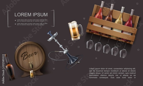 Realistic Bar Elements Template