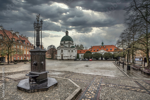 Cobbled market place of the old town	