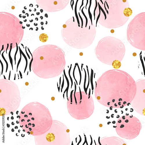 Seamless dotted pattern wit...