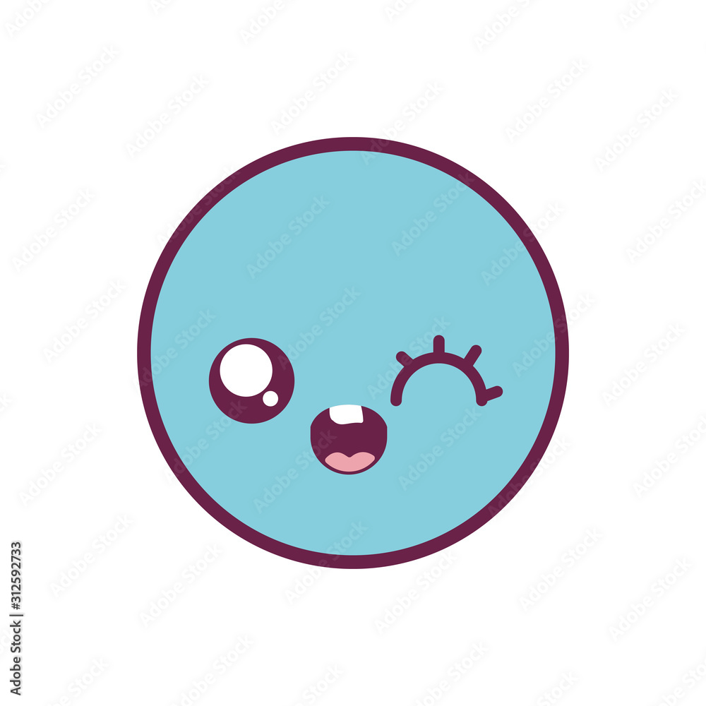happy circle kawaii cartoon vector design happy circle kawaii cartoon vector design
