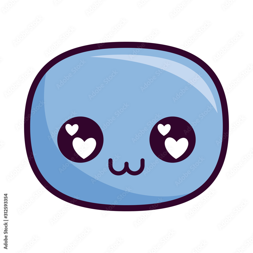 happy oval kawaii cartoon vector design happy oval kawaii cartoon vector design