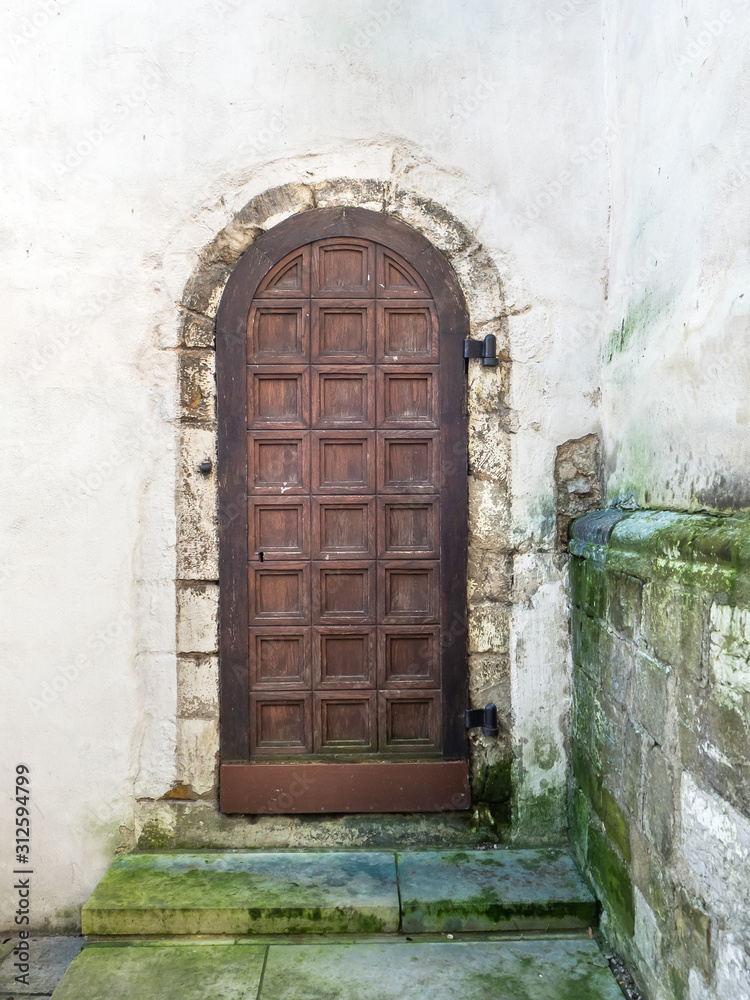 Old gates, doors, handles and locks in the old city of Tallinn