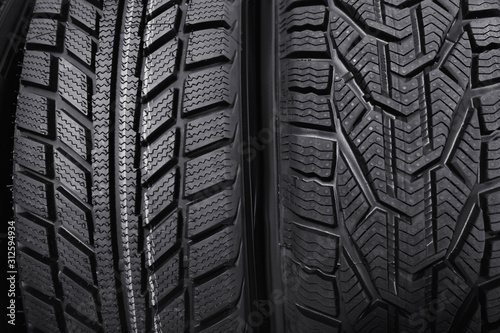 Wallpaper Mural Car tires as background, closeup. Auto store Torontodigital.ca