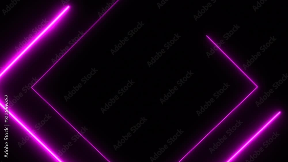 Stylish Neon Background With Glowing Purple Shapes With Drawing Strokes Stylish Neon Background With Glowing Purple Shapes With Drawing Strokes