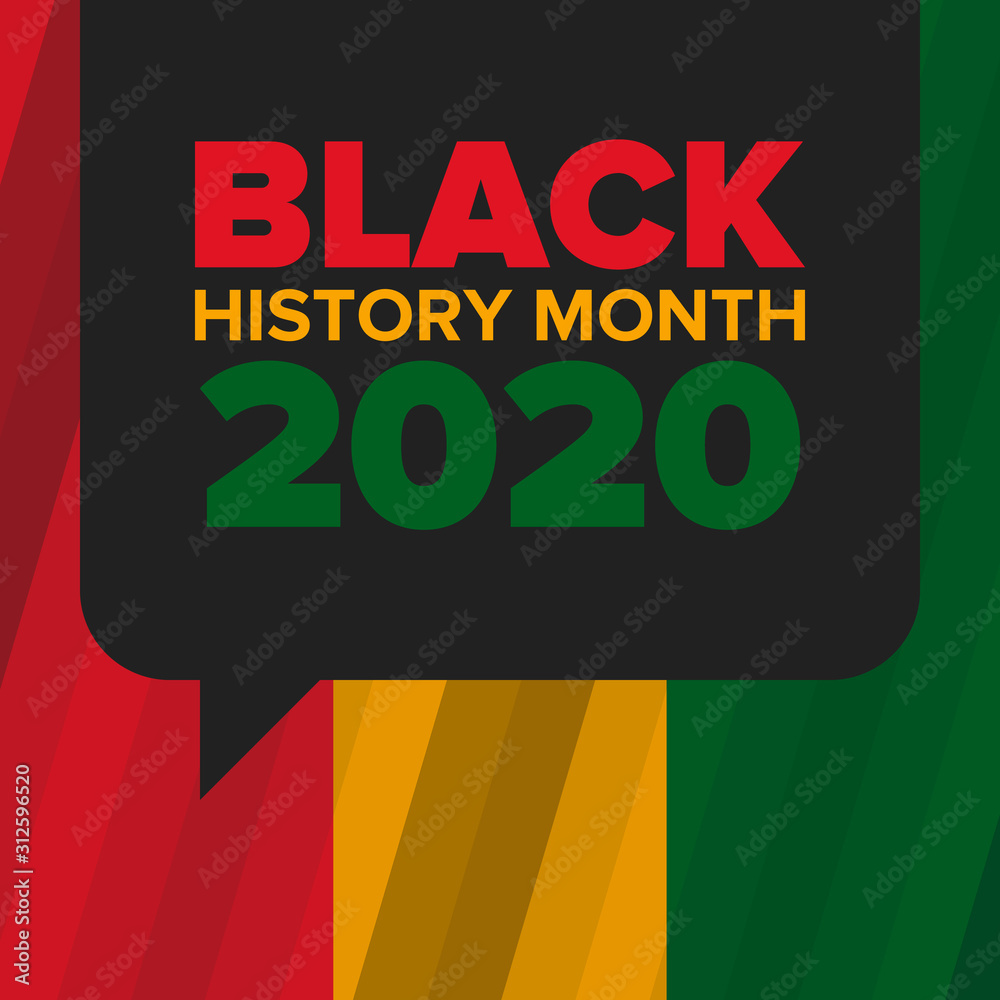 Fototapeta premium Black History Month. African American History. Celebrated annual. In February in United States and Canada. In October in Great Britain. Poster, card, banner, background. Vector illustration