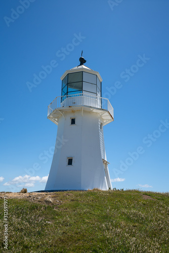 Pencarrow Lighthouse on Wellington s South Coast in New Zealand