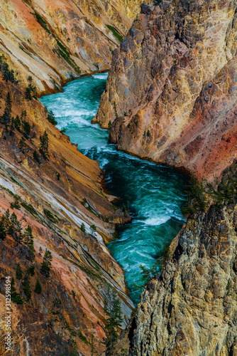 Amazing view of the Yellowstone national park