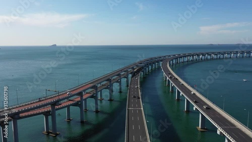 Wallpaper Mural city skyline with bridge in dalian china Torontodigital.ca