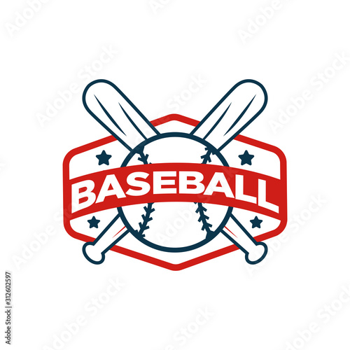 Baseball Logo Design Vector Template
