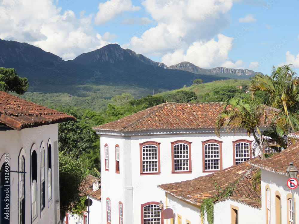 View to the Mountain of São José. City of Tiradentes Minas Gerais. Brazil.