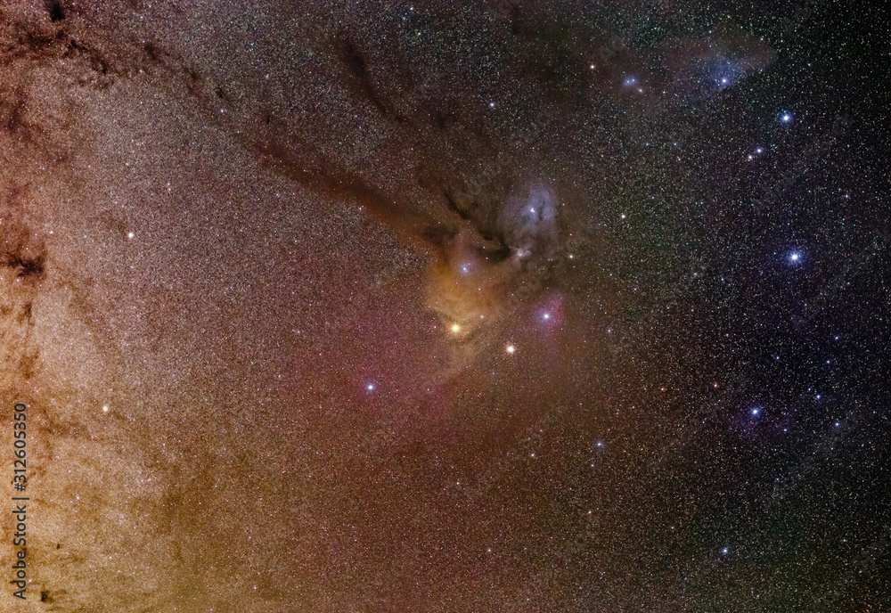 Rho Ophiuchi Cloud Complex and Milky Way