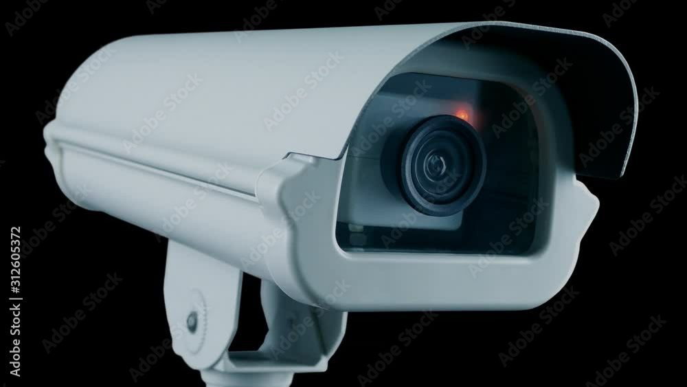 Cut Out CCTV Camera Flashing Loop With Alpha Channel Cut Out CCTV Camera Flashing Loop With Alpha Channel