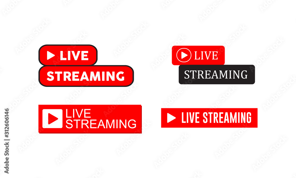 Live streaming icon. Web design. vector illustration