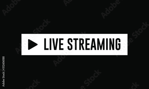 Live streaming icon. Web design. vector illustration