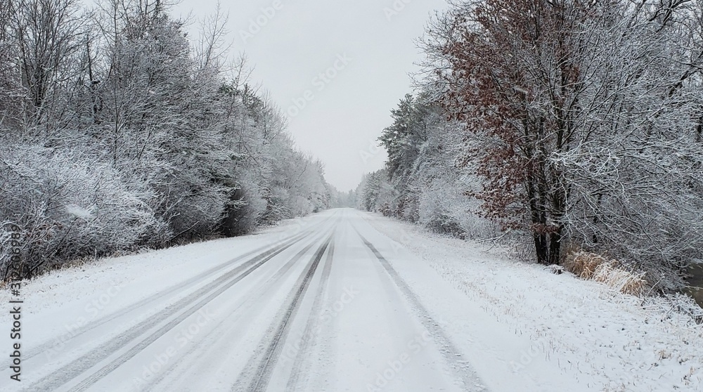 road in winter road in winter