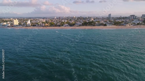 Ocean Park Beach kitesurfing along the coast of Puerto Rico