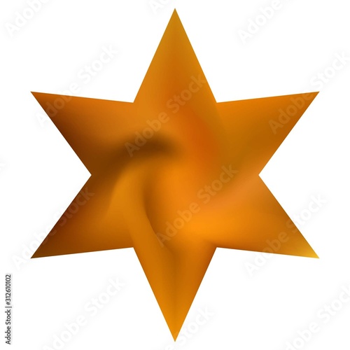 Smooth background in the form of hexagram.