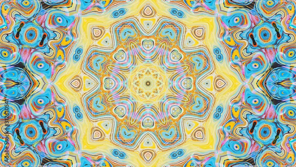 Kaleidoscope Mandala Art Design Abstract Background Kaleidoscope Mandala Art Design Abstract Background