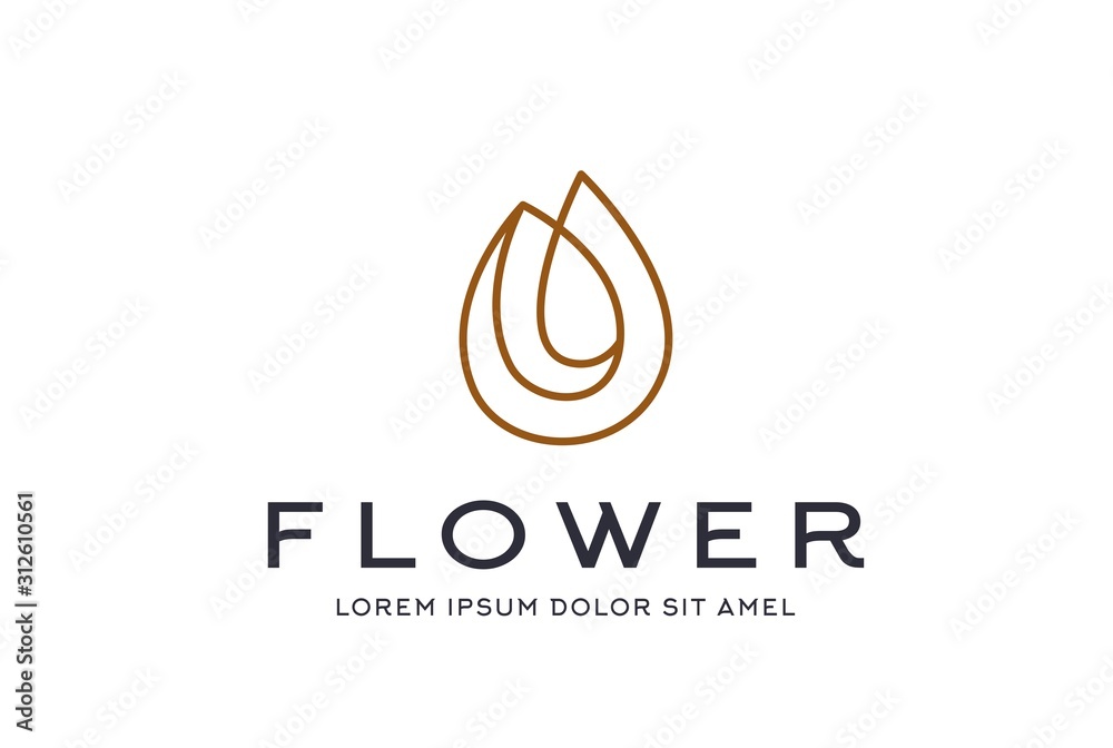 Abstract premium gold leaf icon design vector graphics Abstract premium gold leaf icon design vector graphics