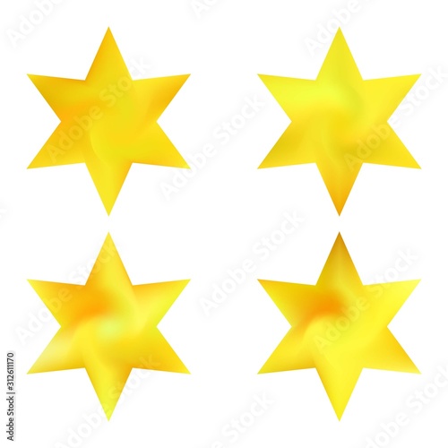 Kit of hexagram gradient backgrounds.
