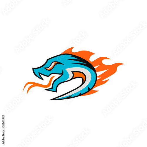 king cobra logo template design Vector illustration