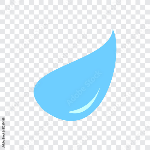 Crying tears of eye vector isolated cartoon for human face sad emotion or cry