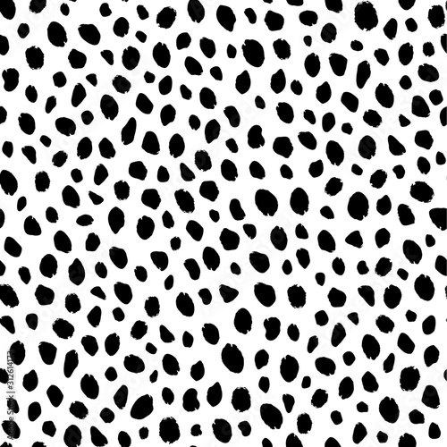 Tablou canvas Seamless leopard and cheetah animal pattern