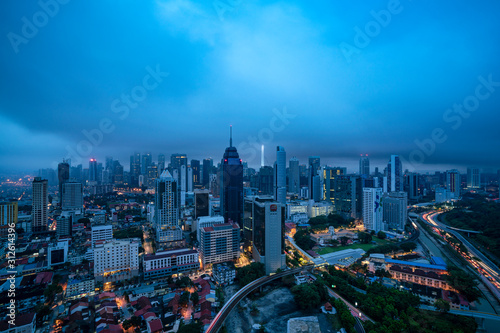 Canvas Print Kuala Lumpur, Malaysia, 21 January 2017 : Kuala Lumpur City skyline