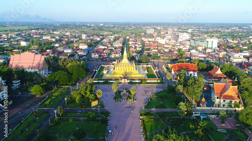 Thatluang is the most beautiful culture of Vientiane Laos