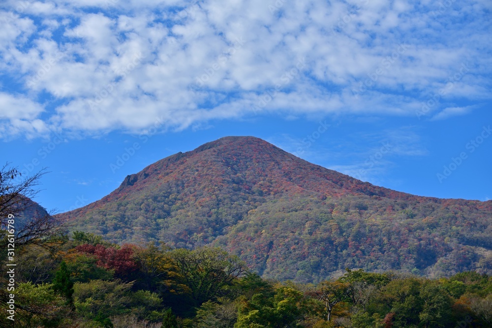 紅葉の黒岳の情景@大分 紅葉の黒岳の情景@大分