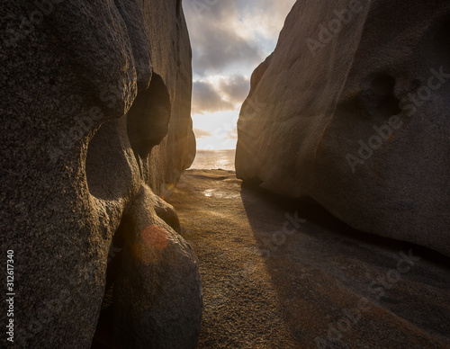 Remarkable Rocks, naturally formed granite boulders on the coast.