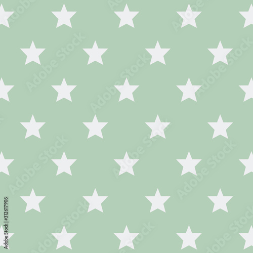Green stars background vector design