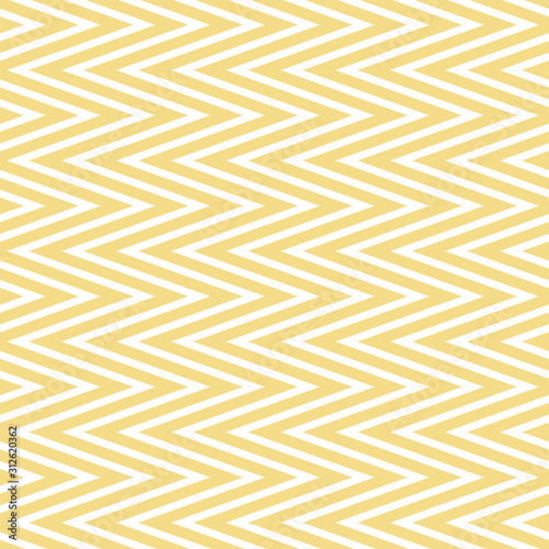 Yellow zig zag striped background vector design