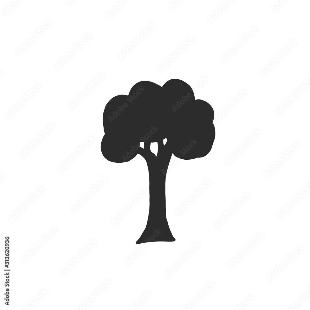 silhouette of tree icon silhouette of tree icon