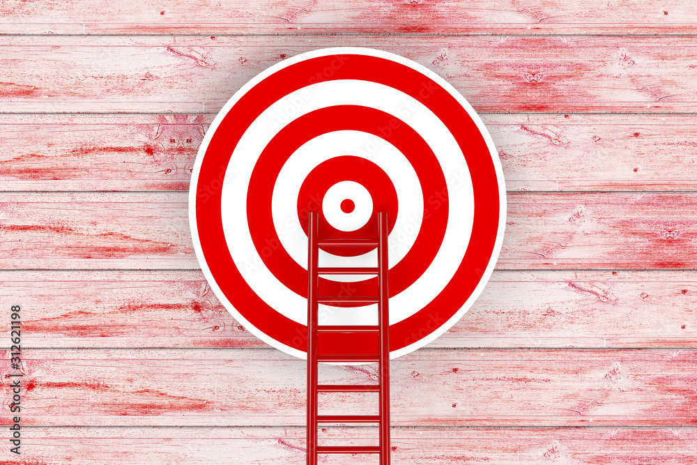 Ladder to Goal, 3D Rendering Ladder to Goal, 3D Rendering