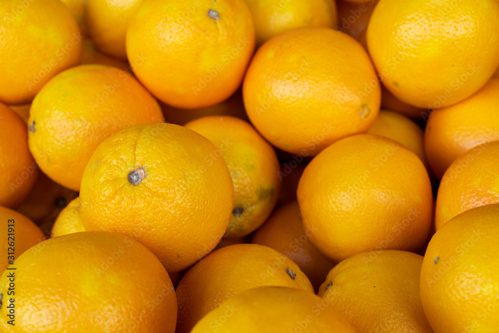 New fresh oranges for sale at the city market New fresh oranges for sale at the city market