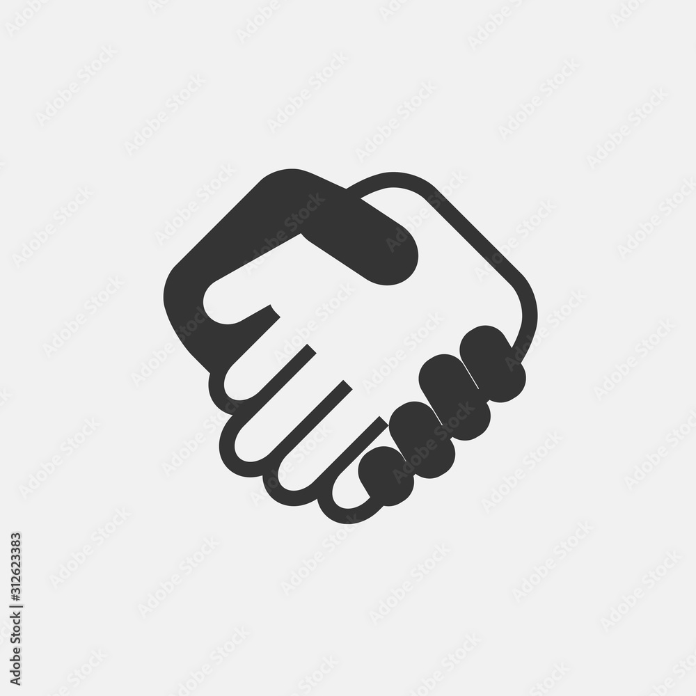 Obraz premium handshake icon vector for web and graphic design