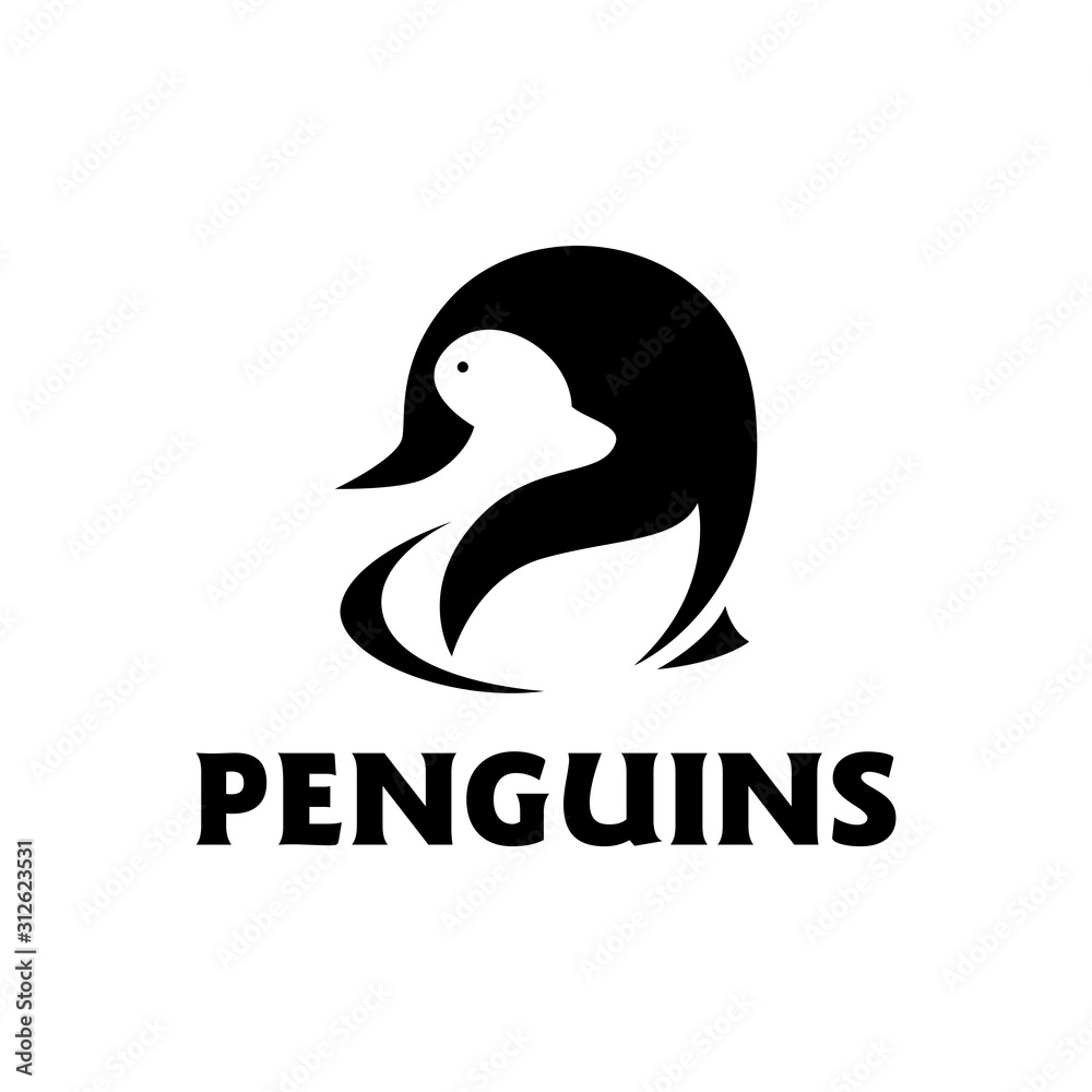 Penguin Logo design vector template Penguin Logo design vector template